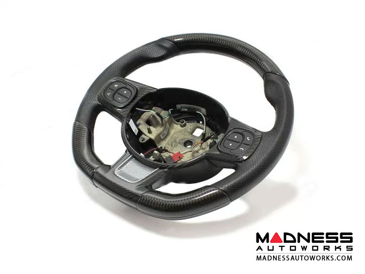 FIAT 500 ABARTH Steering Wheel Sides Cover Carbon Fiber 595 Edition